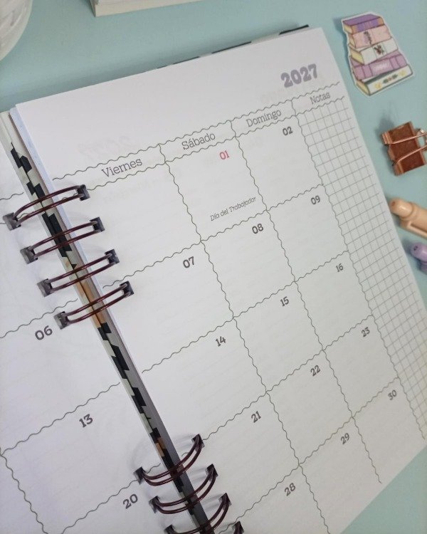 Producto - Agenda semanal vertical con horarios Serena - 8
