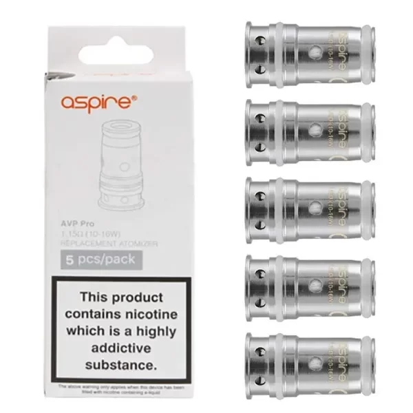 Producto - (RESISTENCIAS) ASPIRE AVP CUBE 1.15 COILS (5PCS)