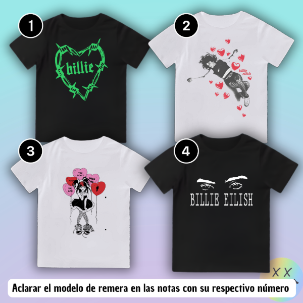 Producto - Baby Tee Billie Eilish #3 (varios modelos)