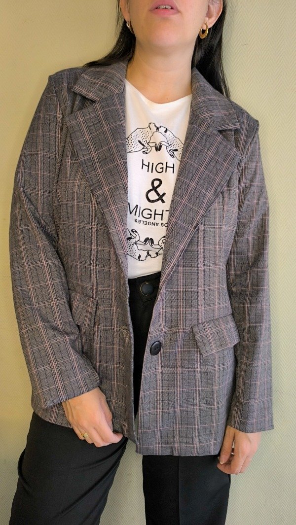 Producto - Blazer Forrado Principe de Gales - 1