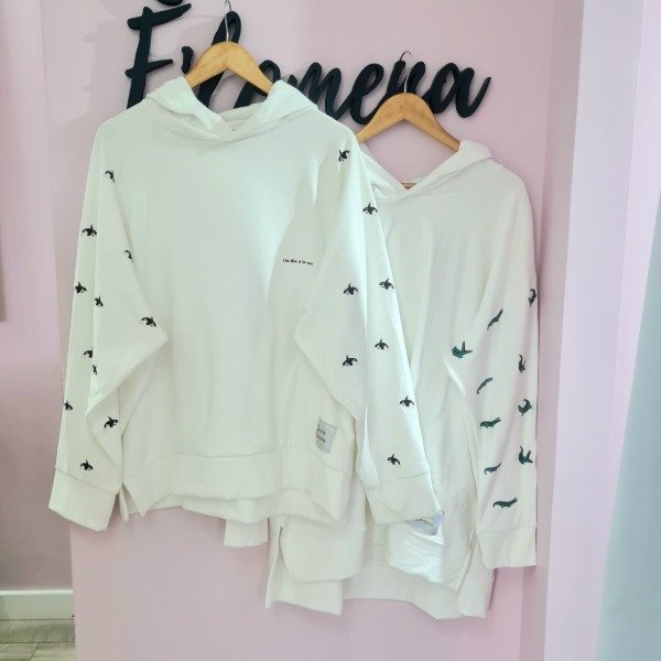 Producto - Buzo micropolar estampado blanco 6316 - 0