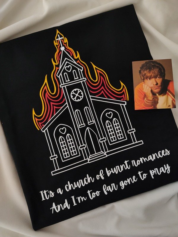 Remera only the brave church de Louis Tomlinson — imagen 2