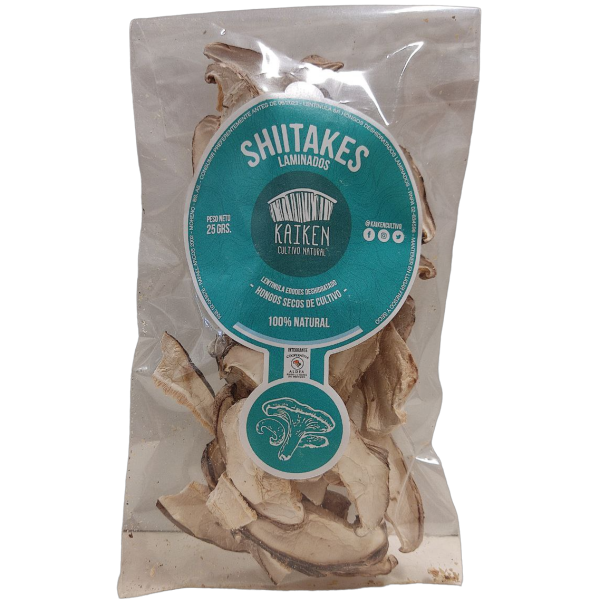 Producto - Shiitakes laminados deshidratados - 25g [Kaiken]