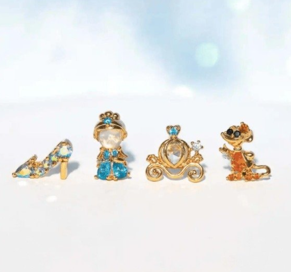 Producto - SET AROS LA CENICIENTA x4u