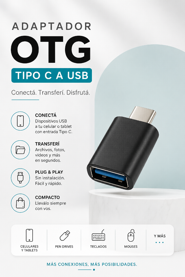 Producto - ADAPTADOR OTG TIPO C A USB
