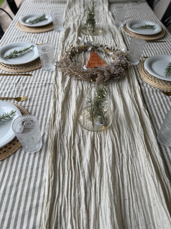 Producto - Camino Gasa natural botoné