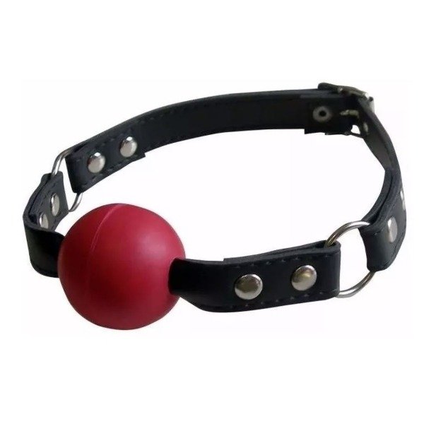 Producto - Mordaza de cuero vacuno con pelota