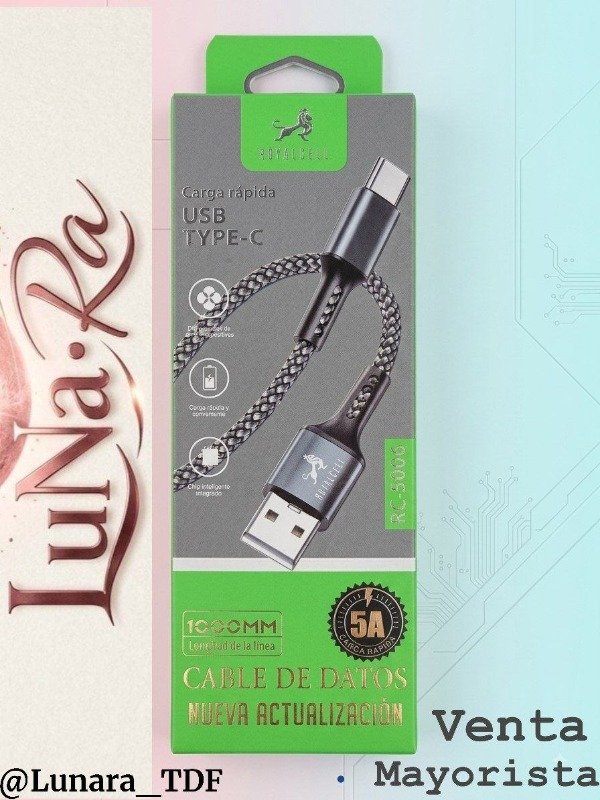 Producto - Cable Royalcell RC-5006 TIPO USB-C