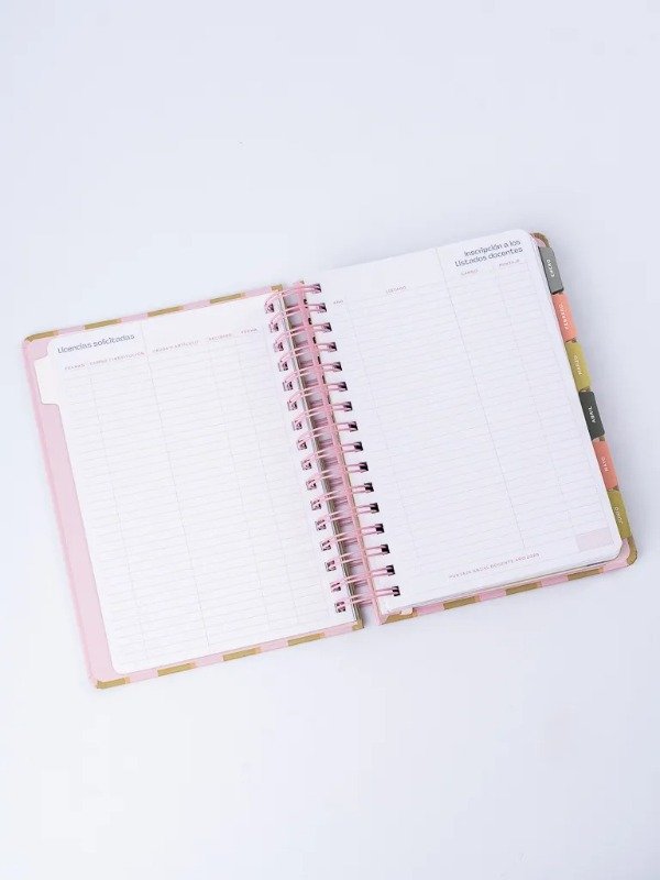 Producto - Agenda Docente Diaria A5 FW 2027 - Rayas - 3