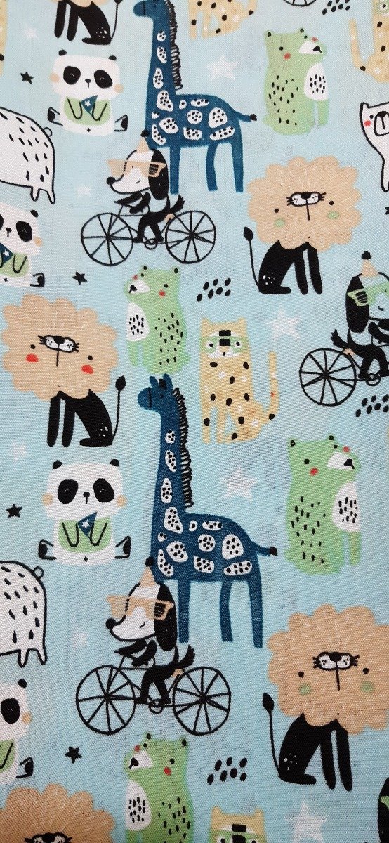 Producto - Portataza celeste con animales