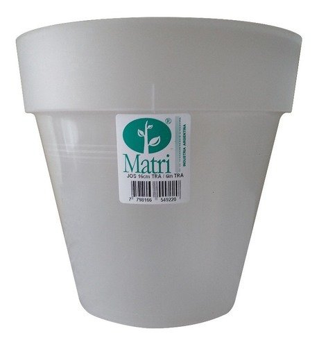 Producto - Maceta JOSEPHINE Transparente (N16, N18, N20)