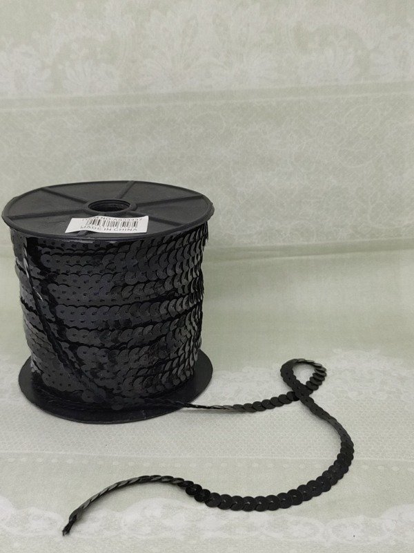 Producto - Lentejuela negra x metro