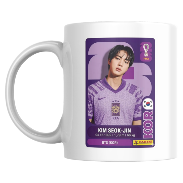 Producto - Taza - Figurita mundial 2026 Kim seok jin  (BTS) - 0
