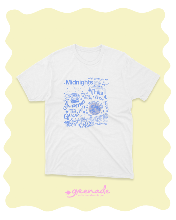 Remera "midnights canciones"