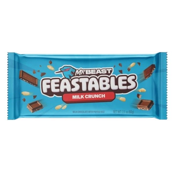 Producto - Chocolate Mr. Beast Feastables Milk Crunch 60g