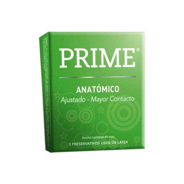 Producto - Preservativos Prime Anatómicos Mayor Contacto x3uni.