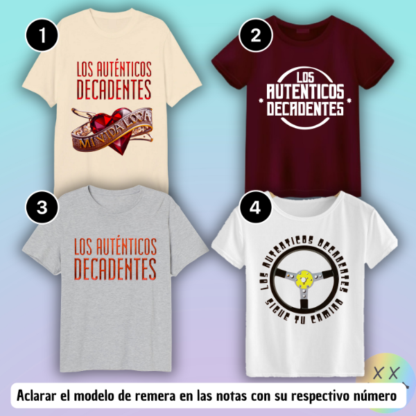Producto - Remeras Los Autenticos Decadentes #1