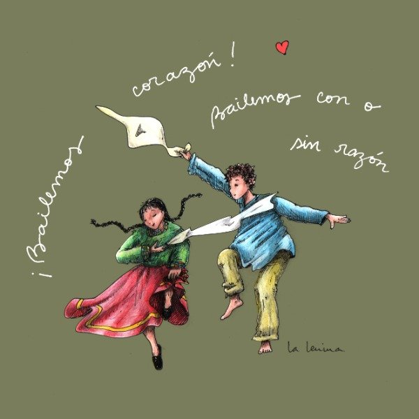 Producto - Calco "Bailemos corazón Bailemos con o sin razón"