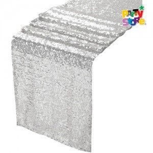 Producto - CAMINO DE LENTEJUELAS PLATEADO 180x30cm