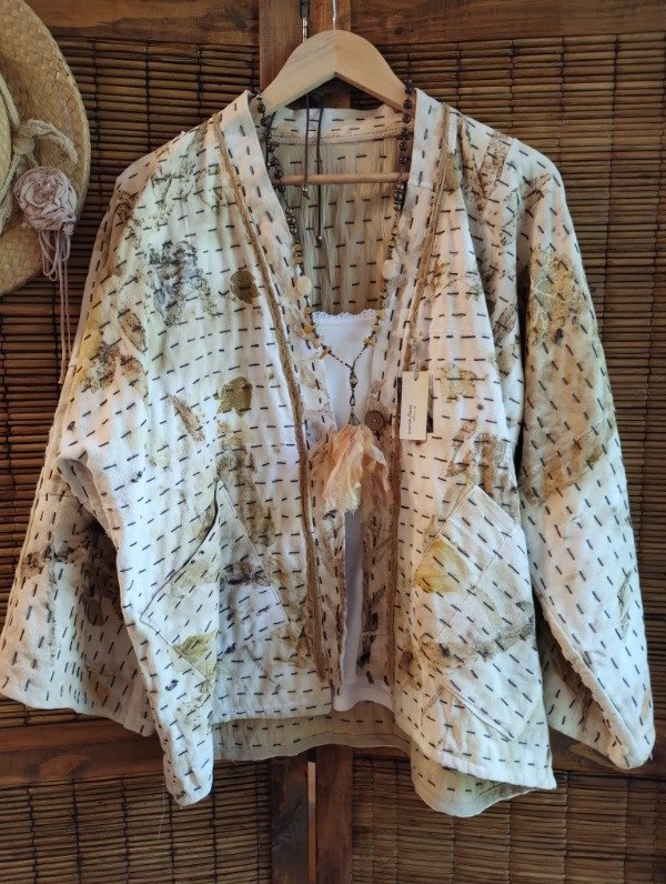 Producto - Saco KANTHA corto reversible BEIGE