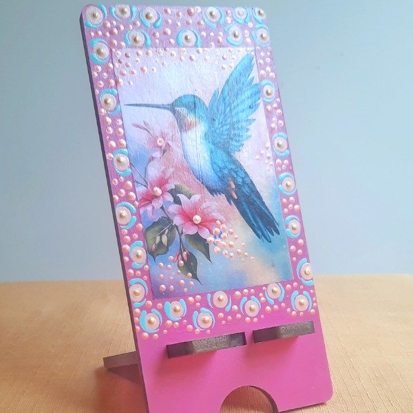 Producto - Portacelular Colibrí Rosa