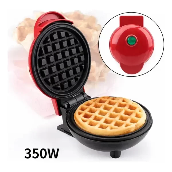 Producto - Mini Waflera Repostería Eléctrica Redonda Wafles Rojo