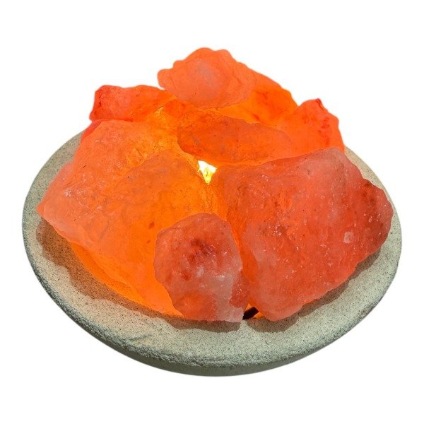 Producto - LAMPARA DE SAL RUSTICA MEDIANA VARIOS COLORES - LAMP#123