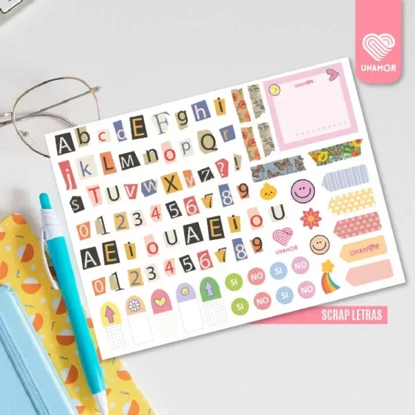 Producto - 9125  SCRAP LETRAS