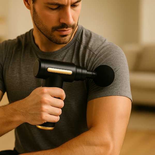 Producto - PISTOLA MASAJEADORA INCLUYE 4 CABEZALES.