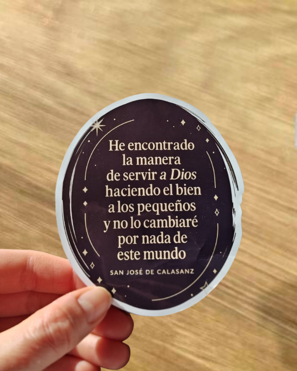 Producto - Sticker frase - San José de Calasanz