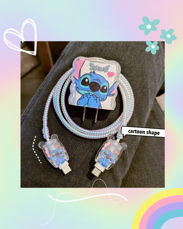 Producto - Protector de Cargador Stitch Amor