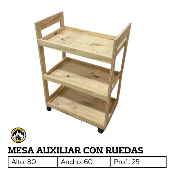 Producto - MESA AUXILIAR CON RUEDAS