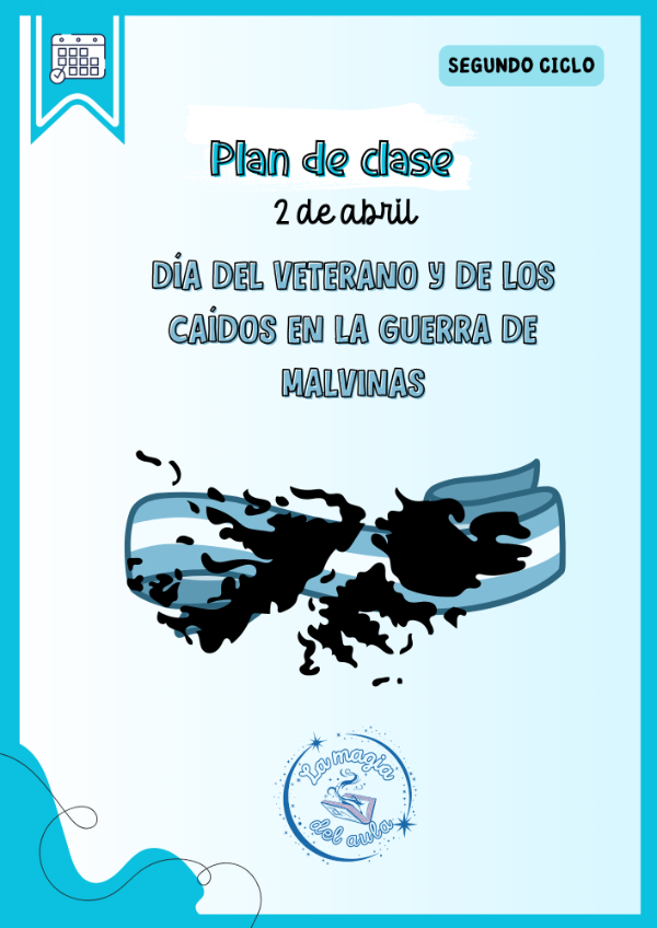 Producto - Plan de clase 2 de abril "Día del Veterano..." 2CICLO
