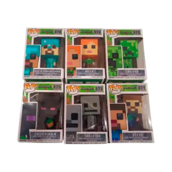 Producto - FUNKO POP MINECRAFT X 6 UNIDADES