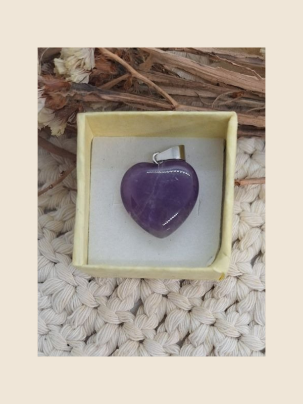 Producto - Dije corazón amatista I