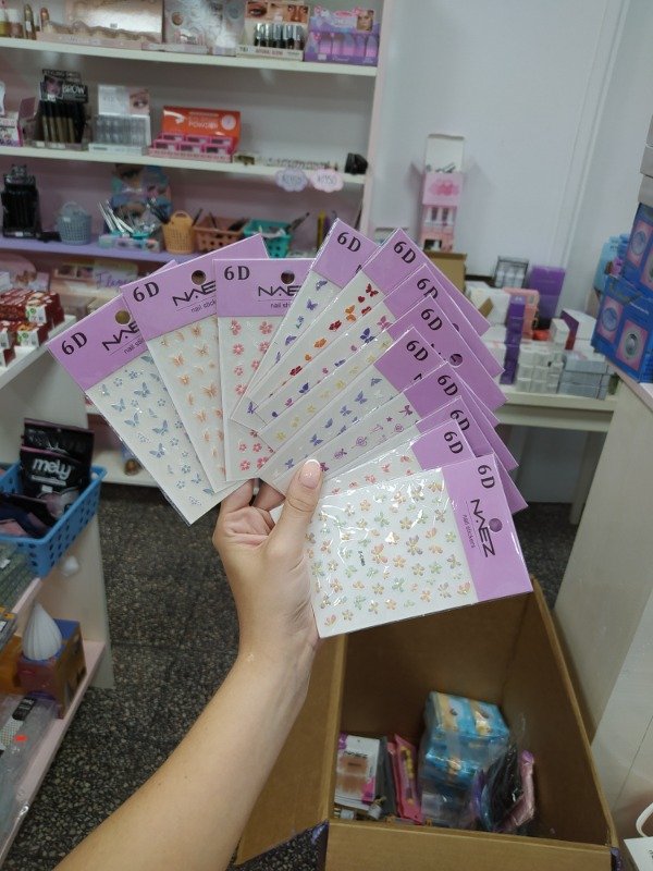 Producto - Stikers para uñas mariposa y flores