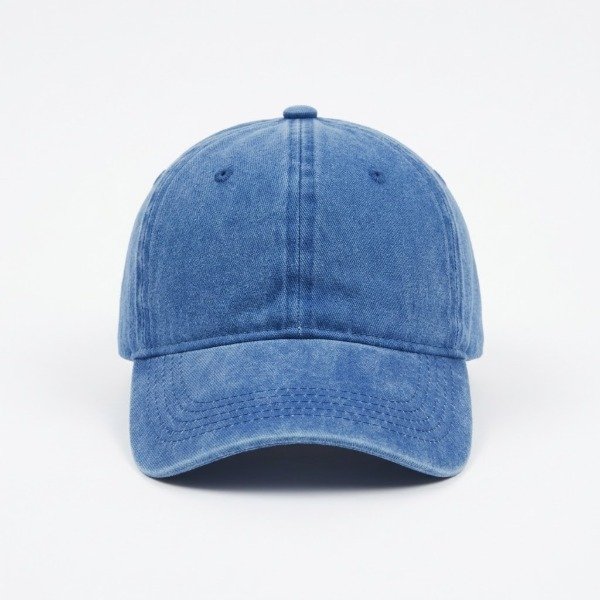 Producto - Gorra lisa infantil color azul denim desgastada vintage regulable