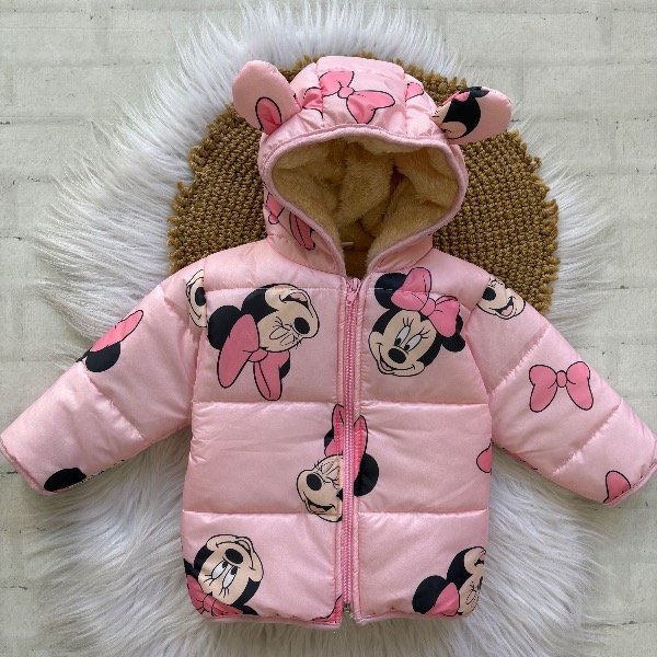 Campera minnie total pink talles 3 al 6