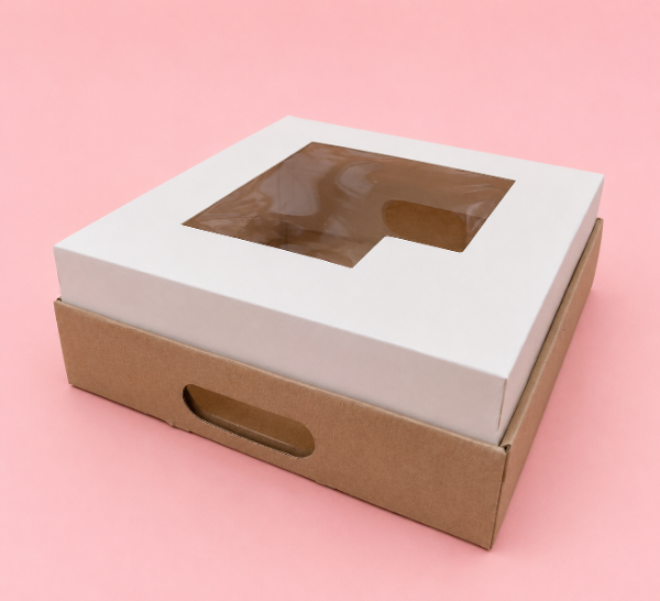 Producto - BOX DESAYUNO - COD. 272 BASE KRAFT TAPA VISOR 30X12X30 - 0