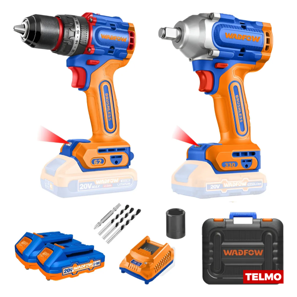 Producto - Combo Atornillador 62nm + Llave de Impacto 1/2" 330nm WCK202754 - Wadfow