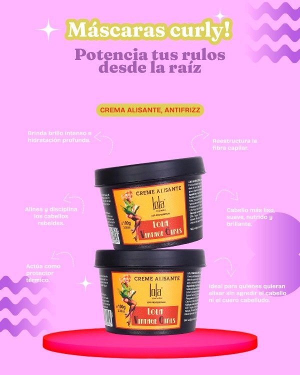 Producto - Mascara Crema Alisante Lola
