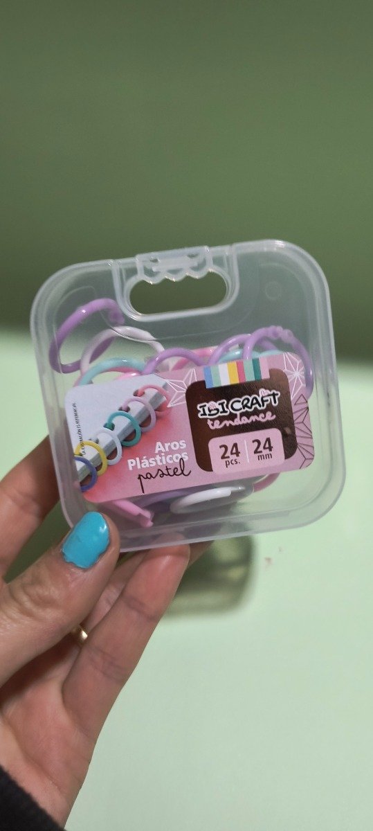 Producto - Cajita de aros de plástico color pastel ibi craft