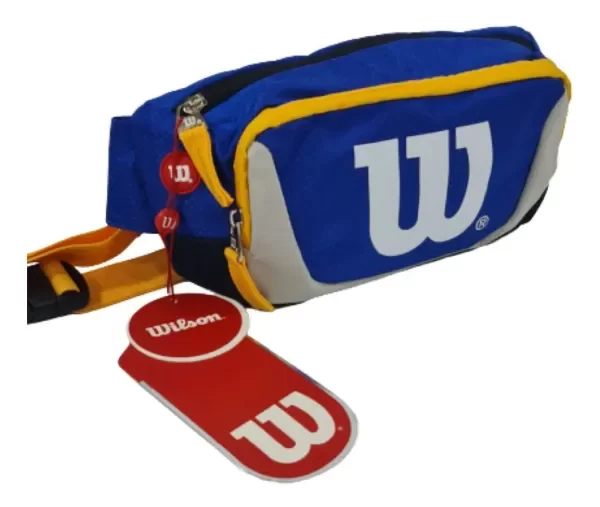 Producto - Riñonera Wilson azul, amarillo y gris 65-090791RB