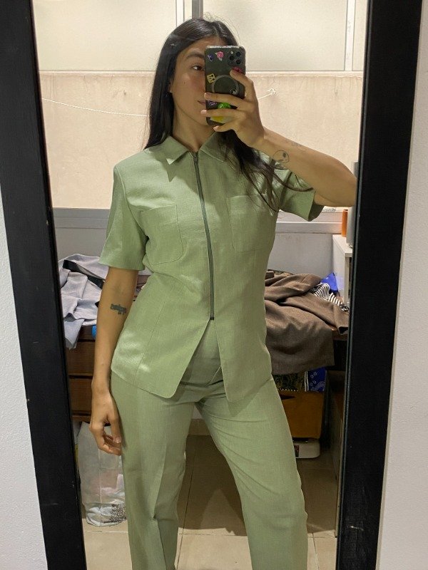 Producto - Conjunto Sastrero Verde Lidia T