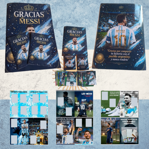 Producto - ÁLBUM DE FIGURITAS GRACIAS MESSI - 0