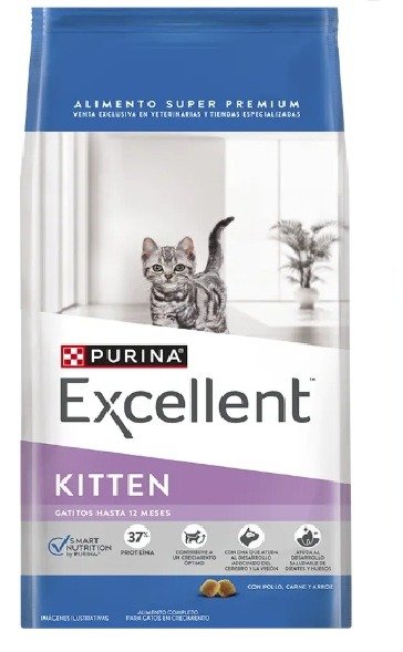 Producto - Excellent Gatitos hasta 12 meses con Pollo, Carne y Arroz