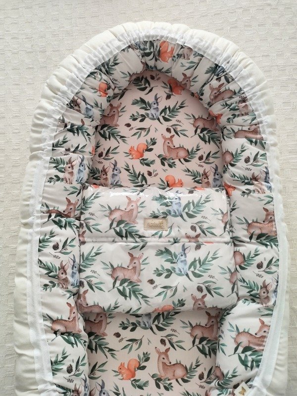 Producto - Nidito Bambies y hojitas + Cambiador