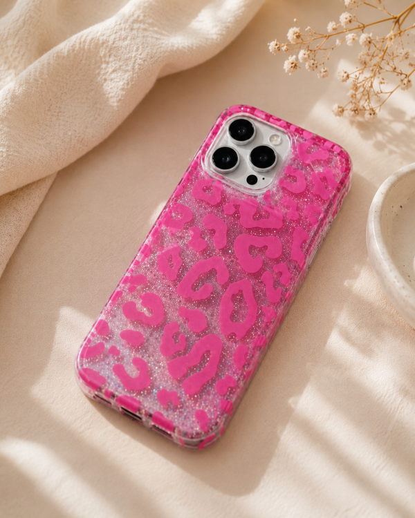 Producto - Case Print Pink Glitter