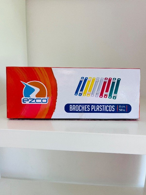 Producto - Broches Nepaco Plásticos de Colores x50