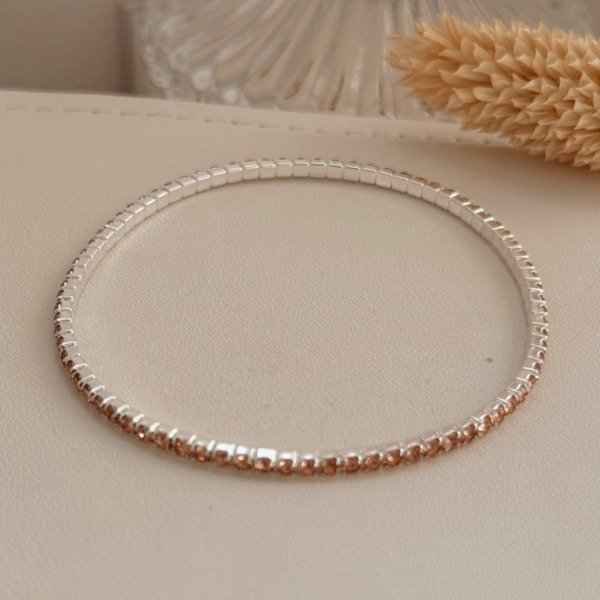 Producto - Pulsera Prudencia Beige Laminada Plata 925